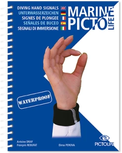 LIVRE PICTOLIFE SIGNES DE PLONGEE Immergeable