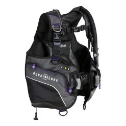 AQUALUNG PEARL NOIR/TWILIGHT Gilet Stabilisateur Pour Femme -Plongée Soldes pearl twilight Left 25 01 22